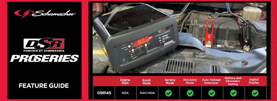 Guide displays features of the DSR145 Engine Starter